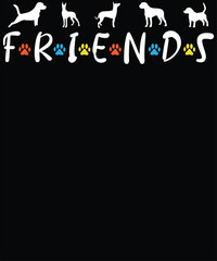 Friends dog graphic
