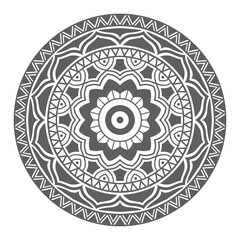 Simple and beautiful mandala coloring page vector illustration on white background