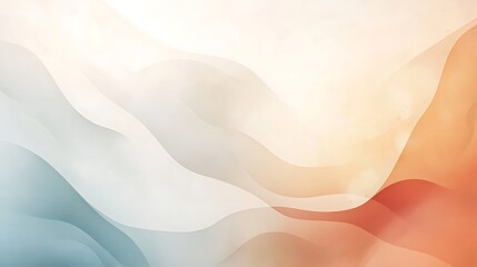 Obraz premium Abstract Pastel Waves Flowing Gently