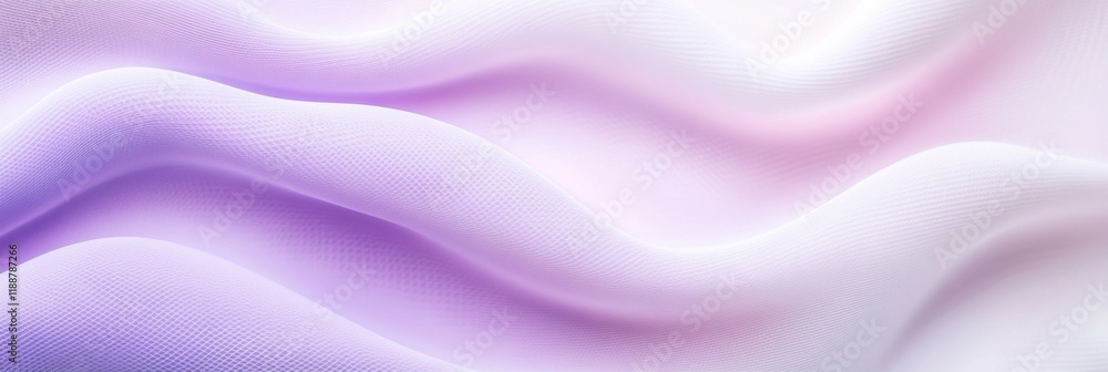 Poster abstract purple and white wavy textile texture with soft gradient