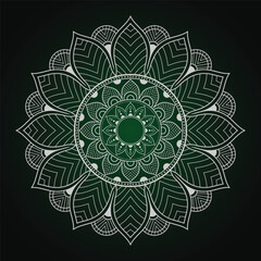 Simple and beautiful mandala coloring page vector illustration on white background