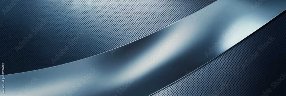 Aufkleber sleek metallic abstract with curved surface and textured background