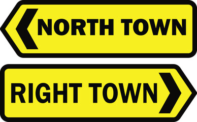 Set of Diversion route sign, The Highway Code Traffic Sign, Signs giving orders,  Plates below signs qualify their message. isolated on white background. Vector illustration