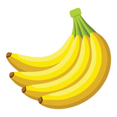 bananas isolated on white