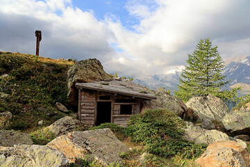 Kreuzboden, Hütte im Wallis