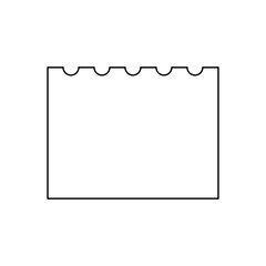 blank paper isolated