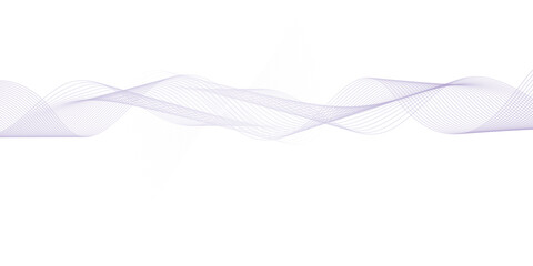Abstract vector banner with purple waves. Vector illustration.