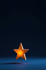 A symbolic glowing star representing excellence in call center services.