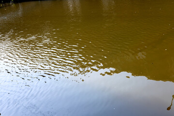 water flowing into the water