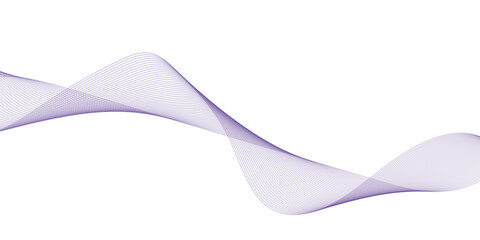 Abstract vector banner with purple waves. Vector illustration.