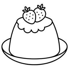 black and white cake