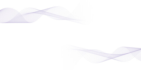 Abstract vector banner with purple waves. Vector illustration.