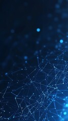 Obraz premium Abstract computer technology blue background