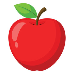 red apple illustration