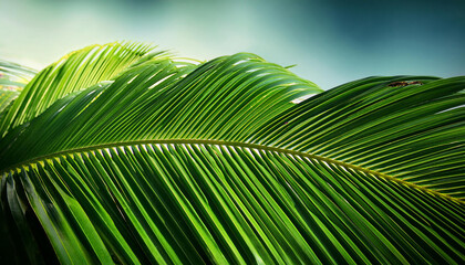 Obraz premium green coconut leaf