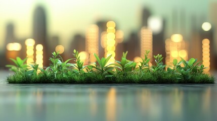 Green cities surrounded by renewable-powered transport routes