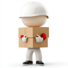 Hard Hat Hero: Delivering Packages with Care!