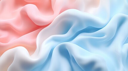 Obraz premium A bright pastel gradient blending pale blue to soft peach, with flowing transitions and a cheerful, airy feel.