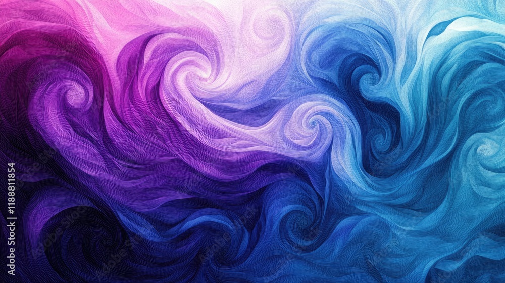 Poster a captivating artistic gradient with transitions between deep indigo, violet, and shimmering turquoi