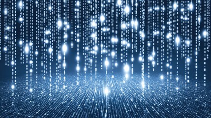 Digital Rain: Abstract Data Stream Visualization