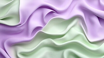 Obraz premium A dreamy gradient blending icy mint green to lavender, with fluid textures for a serene, elegant design.