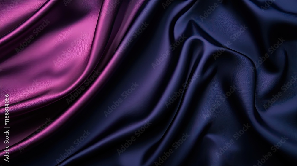Poster a gradient background transitioning from rich magenta to deep navy blue, creating a vibrant and dyna