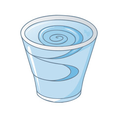 glass swirl vector icon, glass swirl vector illustration - simple illustration of glass swirl, perfect for logos,and glass swirl -themed designs.