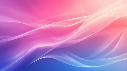 Abstract Pink Blue Wave Gradient Background Design