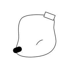 paper with tape isolated