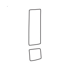 exclamation mark isolated