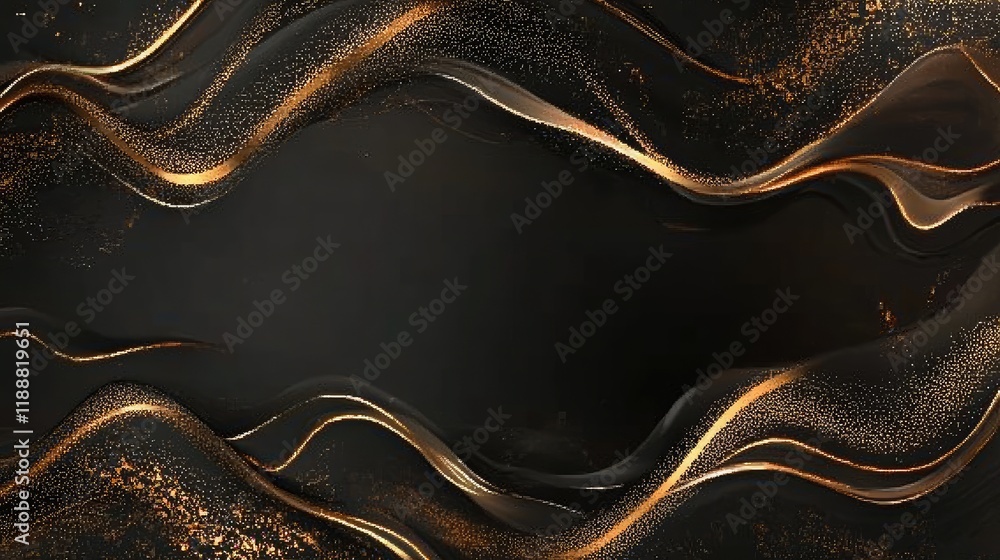 Aufkleber a refined, high-end background with elegant gold lines and textures on a dark canvas, creating a lux