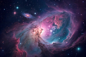 beautiful nebula in space