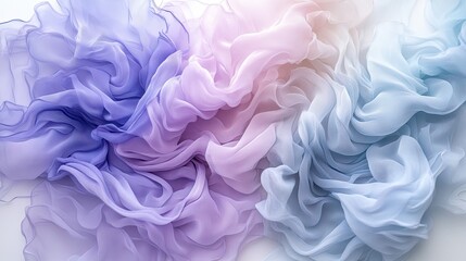 Obraz premium A soft gradient shifting from icy blue to pale lavender, with smooth transitions creating a serene, dreamy feel.