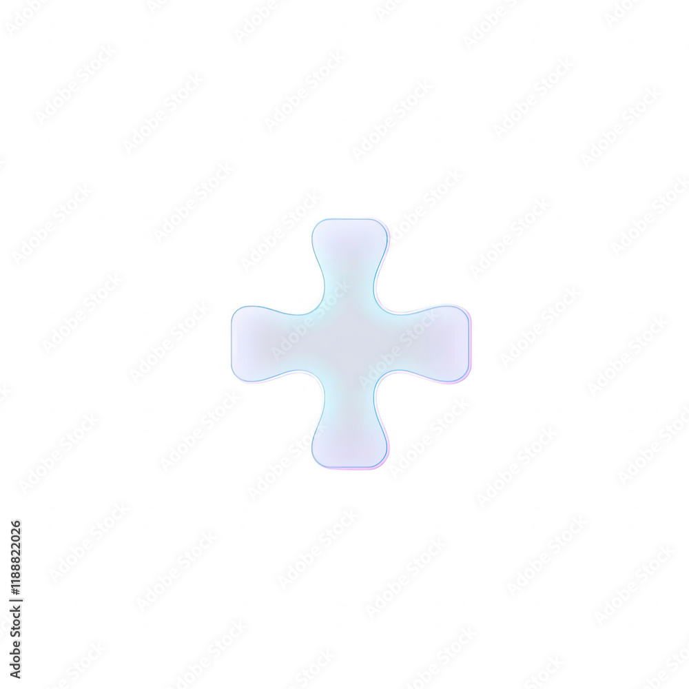 Poster abstract translucent shape designed for creative projects and graphic design., isolated on a transpa