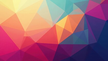 Obraz premium Overlapping triangles, gradient effect, muted tones, calm, geometric