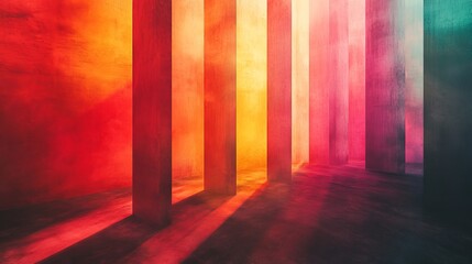 Vibrant and Colorful Room Featuring Bold Red and Yellow Walls Filled with Artistic Decor and Charm