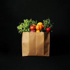 bag full of groceries