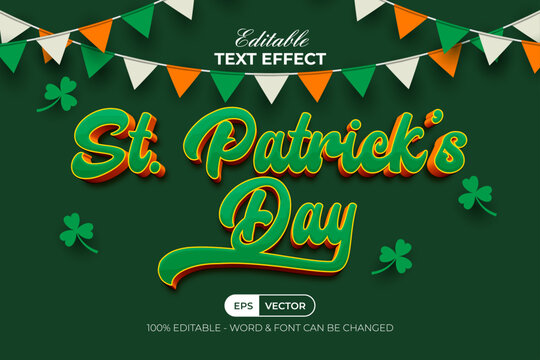 Text Effect St patricks day