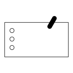 paper with tape isolated