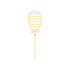 yellow balloon element