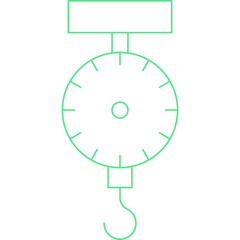 Steelyard Balance icon single vector illustration