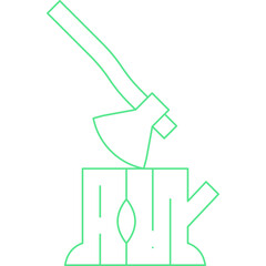 Axes icon single vector illustration