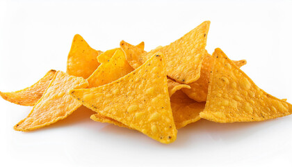 Naklejka premium corn chips mexican nachos isolated