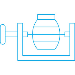 Concrete Mixer icon single vector illustration