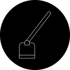 Hoe icon single vector illustration