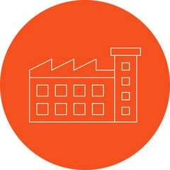 Industrial Buildings icon single vector illustration
