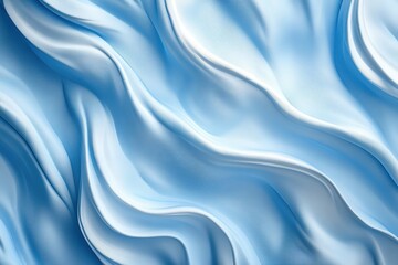 Obraz premium Elegant Light Blue Draped Fabric Texture Background