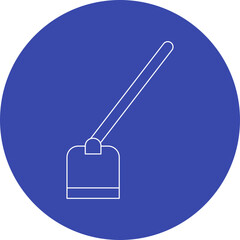 Hoe icon single vector illustration