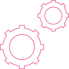 Gear Wheel Drawing icon single vector illustration