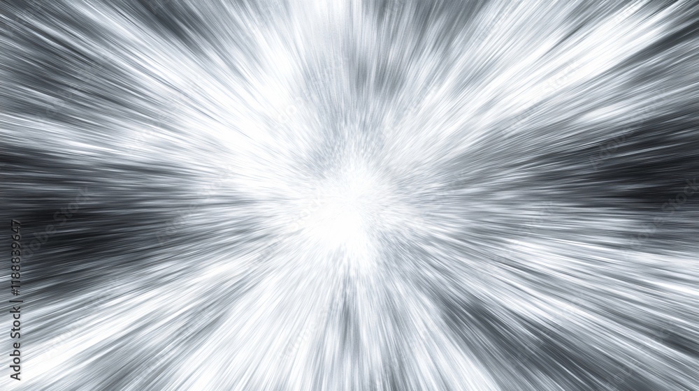 Poster abstract silver zoom burst background image